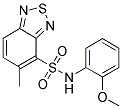 N-(2-METHOXYPHENYL)-5-METHYL-2,1,3-BENZOTHIADIAZOLE-4-SULFONAMIDE Struktur