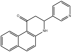 3-PYRIDIN-3-YL-3,4-DIHYDRO-2H-BENZO[F]QUINOLIN-1-ONE Struktur