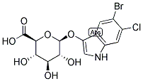 5-BROMO-6-CHLORO-3-INDOLYL-BETA-D-GLUCURONIDE Struktur