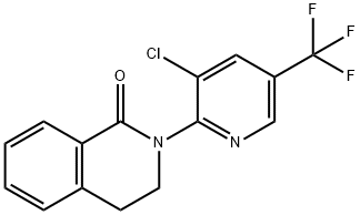 2-[3-CHLORO-5-(TRIFLUOROMETHYL)-2-PYRIDINYL]-3,4-DIHYDRO-1(2H)-ISOQUINOLINONE Struktur