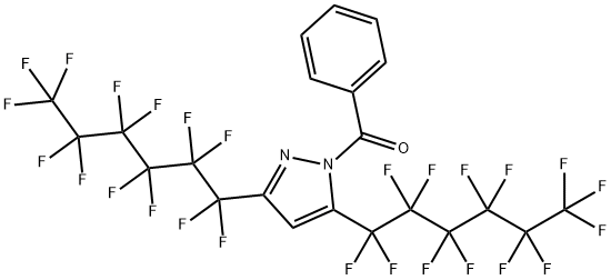 1-BENZOYL-3,5-BIS(PERFLUOROHEXYL)PYRAZOLE Struktur