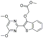 METHYL ([2-(4,6-DIMETHOXYPYRIMIDIN-2-YL)-1-BENZOTHIEN-3-YL]OXY)ACETATE Struktur