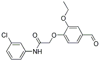 N-(3-CHLORO-PHENYL)-2-(2-ETHOXY-4-FORMYL-PHENOXY)-ACETAMIDE Struktur