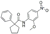 N-(2-METHOXY-4-NITROPHENYL)(PHENYLCYCLOPENTYL)FORMAMIDE Struktur