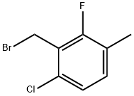 6-CHLORO-2-FLUORO-3-METHYLBENZYL BROMIDE Struktur