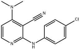 2-(4-CHLOROANILINO)-4-(DIMETHYLAMINO)NICOTINONITRILE Struktur