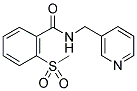 2-(METHYLSULPHONYL)-N-(3-PYRIDINYLMETHYL)BENZAMIDE Struktur