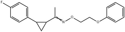 1-[2-(4-FLUOROPHENYL)CYCLOPROPYL]-1-ETHANONE O-(2-PHENOXYETHYL)OXIME Struktur