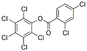 2,3,4,5,6-PENTACHLOROPHENYL 2,4-DICHLOROBENZOATE Struktur