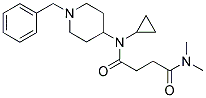 N-(1-BENZYLPIPERIDIN-4-YL)-N-CYCLOPROPYL-4-DIMETHYLAMINO-4-OXOBUTANAMIDE Struktur