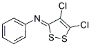 N-[(3Z)-4,5-DICHLORO-3H-1,2-DITHIOL-3-YLIDENE]-N-PHENYLAMINE Struktur