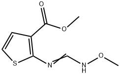 METHYL 2-([(METHOXYIMINO)METHYL]AMINO)-3-THIOPHENECARBOXYLATE Struktur