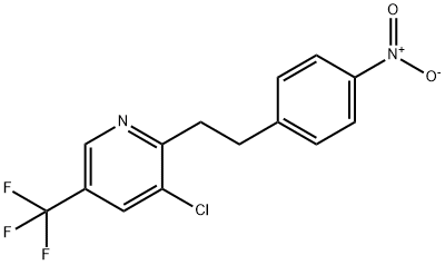 3-CHLORO-2-(4-NITROPHENETHYL)-5-(TRIFLUOROMETHYL)PYRIDINE Struktur