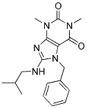 7-BENZYL-8-(ISOBUTYLAMINO)-1,3-DIMETHYL-3,7-DIHYDRO-1H-PURINE-2,6-DIONE Structure