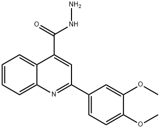 2-(3,4-DIMETHOXY-PHENYL)-QUINOLINE-4-CARBOXYLIC ACID HYDRAZIDE Struktur