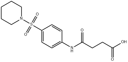 N-[4-(PIPERIDINE-1-SULFONYL)-PHENYL]-SUCCINAMIC ACID Struktur