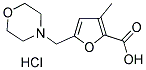 3-METHYL-5-MORPHOLIN-4-YLMETHYL-FURAN-2-CARBOXYLIC ACID HYDROCHLORIDE Struktur