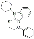 1-CYCLOHEXYL-2-[(2-PHENOXYETHYL)THIO]-1H-BENZIMIDAZOLE Struktur