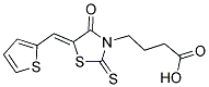 4-(4-OXO-5-THIOPHEN-2-YLMETHYLENE-2-THIOXO-THIAZOLIDIN-3-YL)-BUTYRIC ACID Struktur