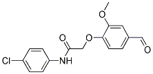 2-(4-FORMYL-2-METHOXYPHENOXY) ACETIC ACID, N-(4-CHLOROPHENYL)AMIDE Struktur