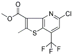 METHYL 5-CHLORO-2-METHYL-7-(TRIFLUOROMETHYL)THIENO[3,2-B]PYRIDINE-3-CARBOXYLATE Struktur