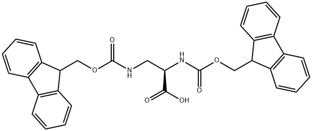 FMOC-D-DAP(FMOC)-OH Struktur