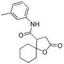 N-(3-METHYLPHENYL)-2-OXO-1-OXASPIRO[4.5]DECANE-4-CARBOXAMIDE Struktur