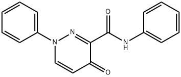 4-OXO-N,1-DIPHENYL-1,4-DIHYDRO-3-PYRIDAZINECARBOXAMIDE Struktur