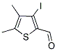 3-IODO-4,5-DIMETHYLTHIOPHENE-2-CARBALDEHYDE Struktur