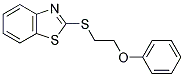 2-[(2-PHENOXYETHYL)THIO]-1,3-BENZOTHIAZOLE Struktur