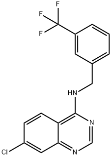 7-CHLORO-N-[3-(TRIFLUOROMETHYL)BENZYL]-4-QUINAZOLINAMINE Struktur