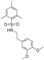 (2-(3,4-DIMETHOXYPHENYL)ETHYL)((2,4,6-TRIMETHYLPHENYL)SULFONYL)AMINE Struktur