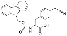 FMOC-D,L-PHE(4-CH2-CN) Struktur