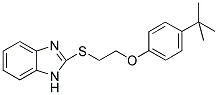 2-([2-(4-TERT-BUTYLPHENOXY)ETHYL]THIO)-1H-BENZIMIDAZOLE Struktur