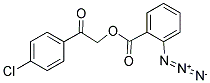 2-(4-CHLOROPHENYL)-2-OXOETHYL 2-AZIDOBENZOATE Struktur