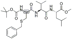 BOC-CYS(BZL)-VAL-LEU-OME Struktur