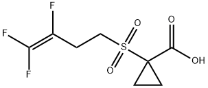 1-[(3,4,4-TRIFLUORO-3-BUTENYL)SULFONYL]CYCLOPROPANECARBOXYLIC ACID Struktur