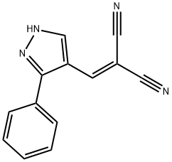 2-[(3-PHENYL-1H-PYRAZOL-4-YL)METHYLENE]MALONONITRILE Struktur