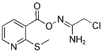 2-CHLORO-N'-(([2-(METHYLTHIO)PYRIDIN-3-YL]CARBONYL)OXY)ETHANIMIDAMIDE Struktur