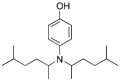 N,N-BIS(1,4-DIMETHYLPENTYL)-P-AMINOPHENOL Struktur