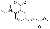 METHYL 3-[3-NITRO-4-(1-PYRROLIDINYL)PHENYL]ACRYLATE Struktur