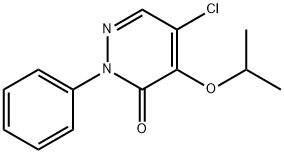 5-CHLORO-4-ISOPROPOXY-2-PHENYL-3(2H)-PYRIDAZINONE Struktur