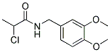 2-CHLORO-N-(3,4-DIMETHOXYBENZYL)PROPANAMIDE Struktur