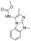 METHYL 2,9-DIMETHYL-9H-IMIDAZO[1,2-A]BENZIMIDAZOL-3-YLCARBAMATE Struktur