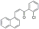 1-(2-CHLOROPHENYL)-3-(1-NAPHTHYL)PROP-2-EN-1-ONE Struktur