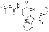 BOC-N-IN-ALLYLOXYCARBONYL-L-TRYPTOPHAN Struktur