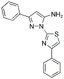 3-PHENYL-1-(4-PHENYL-1,3-THIAZOL-2-YL)-1H-PYRAZOL-5-AMINE Struktur