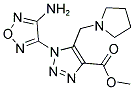 METHYL 1-(4-AMINO-1,2,5-OXADIAZOL-3-YL)-5-(1-PYRROLIDINYLMETHYL)-1H-1,2,3-TRIAZOLE-4-CARBOXYLATE Struktur