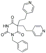 1-BENZYL-5,5-BIS(2-(PYRIDIN-4-YL)ETHYL)PYRIMIDINE-2,4,6(1H,3H,5H)-TRIONE Struktur