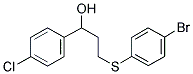 3-[(4-BROMOPHENYL)SULFANYL]-1-(4-CHLOROPHENYL)-1-PROPANOL Struktur